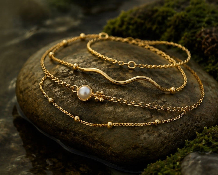 14 Kt Gold Filled material used for all pieces ✨