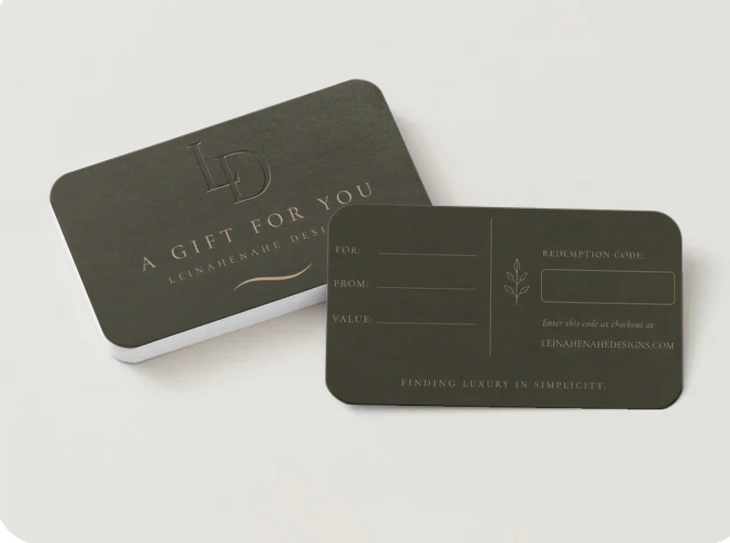 Leinahenahe Physical Gift Card